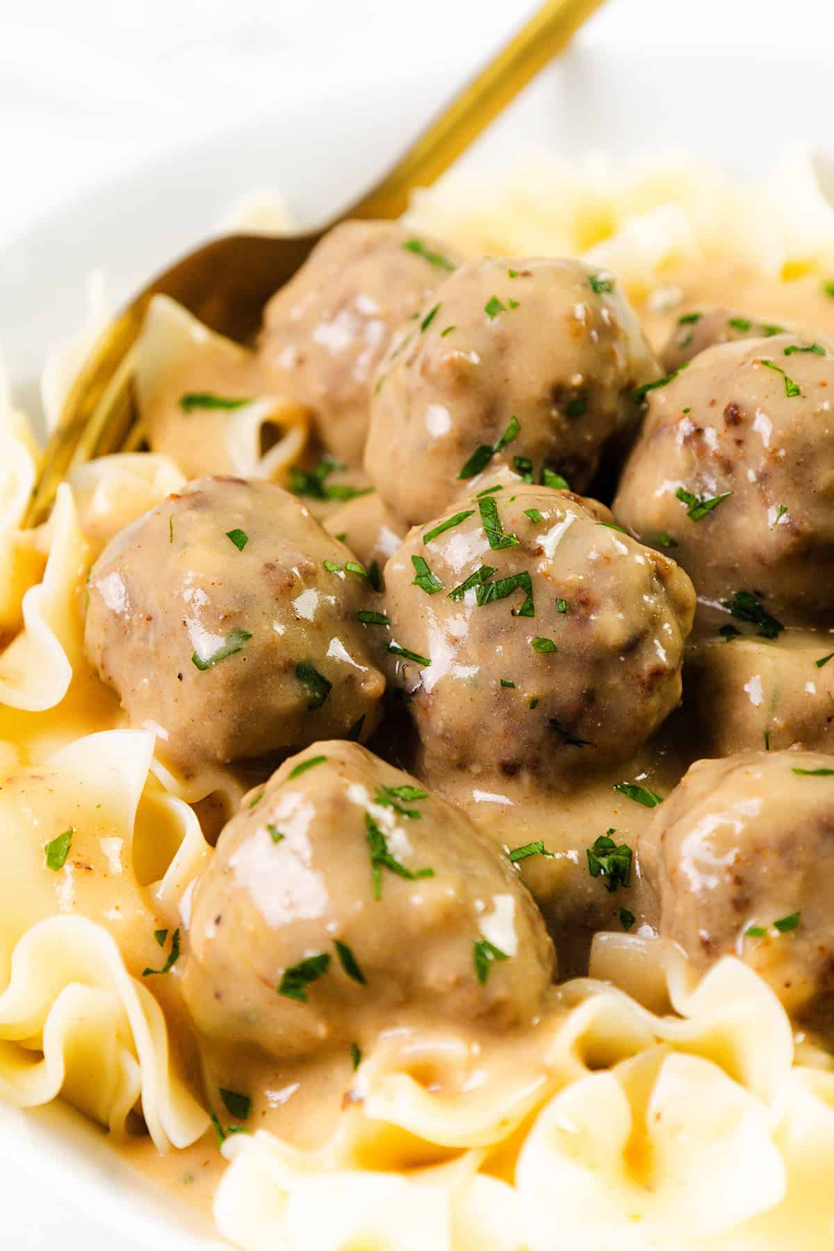 The BEST Homemade Swedish Meatballs with Velvety Creamy Gravy